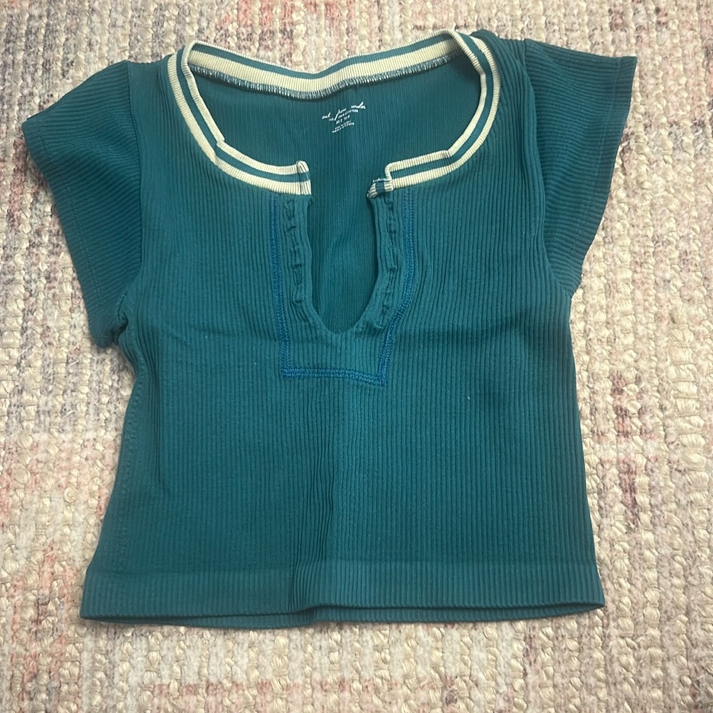 Turquoise Urban Top
